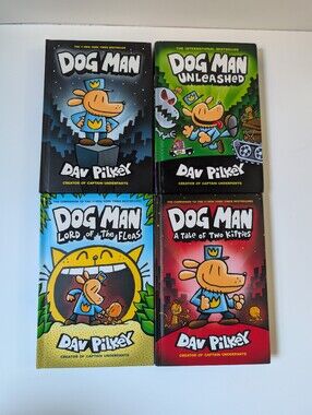 Dog Man Books Set Of Four